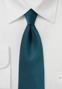 Cravate texturée bleu-vert
