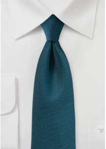 Cravate texturée bleu-vert
