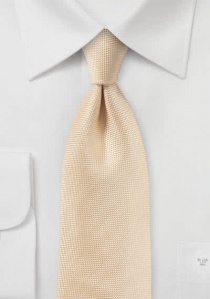 Cravate structurée abricot
