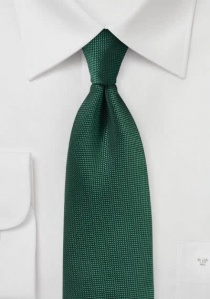 Cravate filigrane structurée vert bouteille