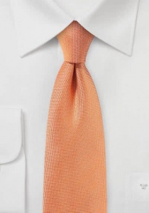 Cravate structurée cuivre-orange