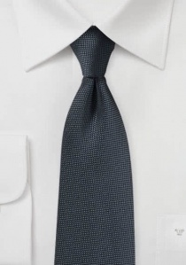 Cravate texturée gris noir
