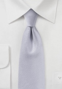 Cravate texturée gris clair