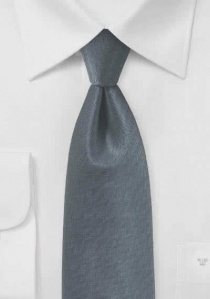 Cravate grise avec surface à chevrons