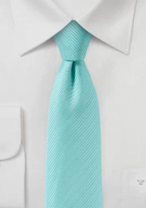 Cravate structure à rayures vert menthe