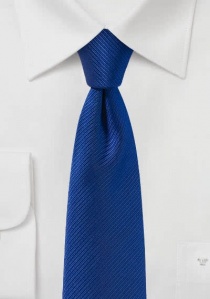 Krawatte Streifenstruktur royalblau