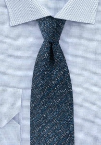 Cravate laine bleu foncé