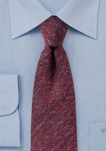 Cravate laine rouge moyen