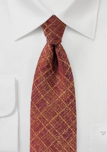 Cravate d'affaires stylée à carreaux structurés