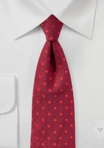 Cravate florale rouge moyen