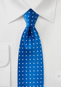 Cravate d'affaires à pois bleu