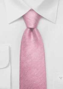 Cravate à chevrons rose chiné