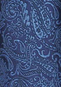 Cravate cachemire bleue bicolore