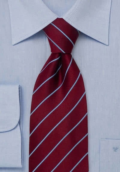 Elegance Krawatte bordeaux/hellblau Elegance Krawatte bordeaux/hellblau