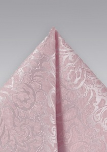 Pochette motif floral rosé rose