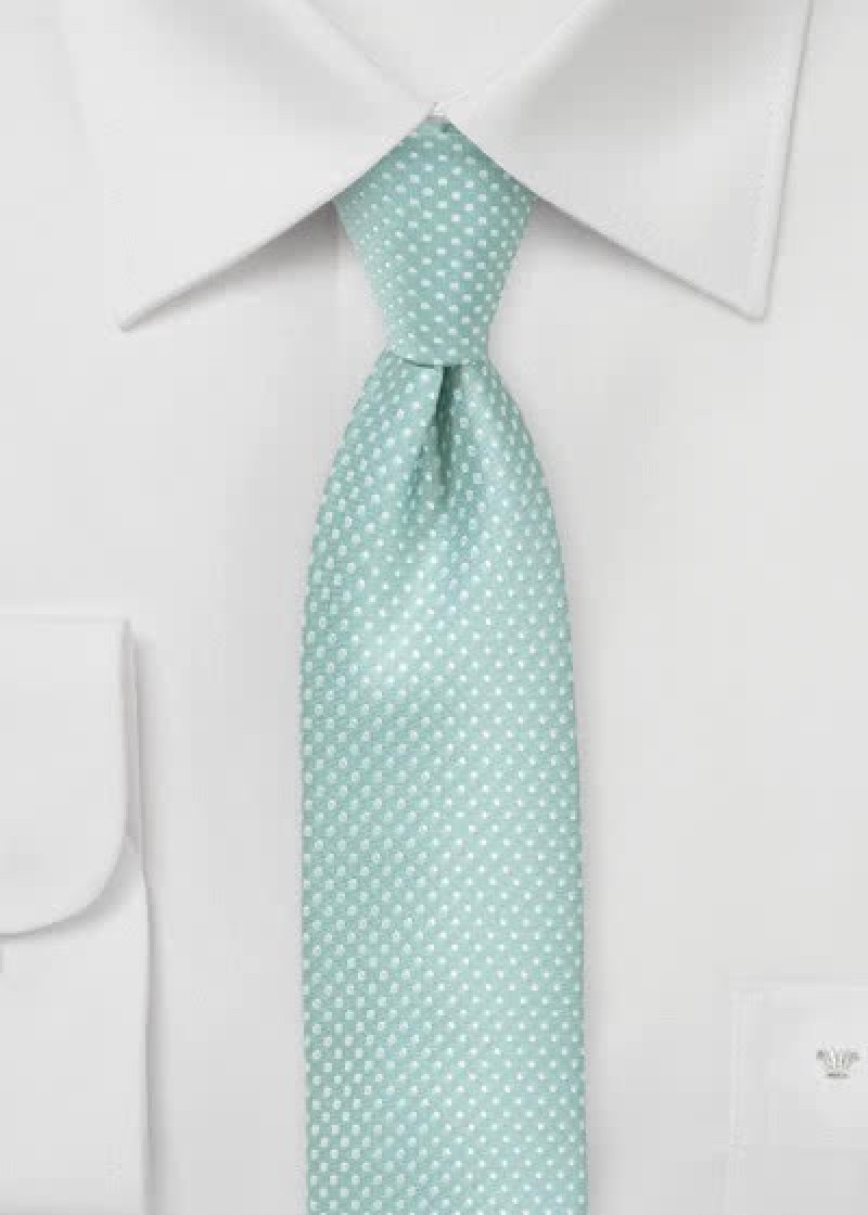 Cravate étroite turquoise à motifs